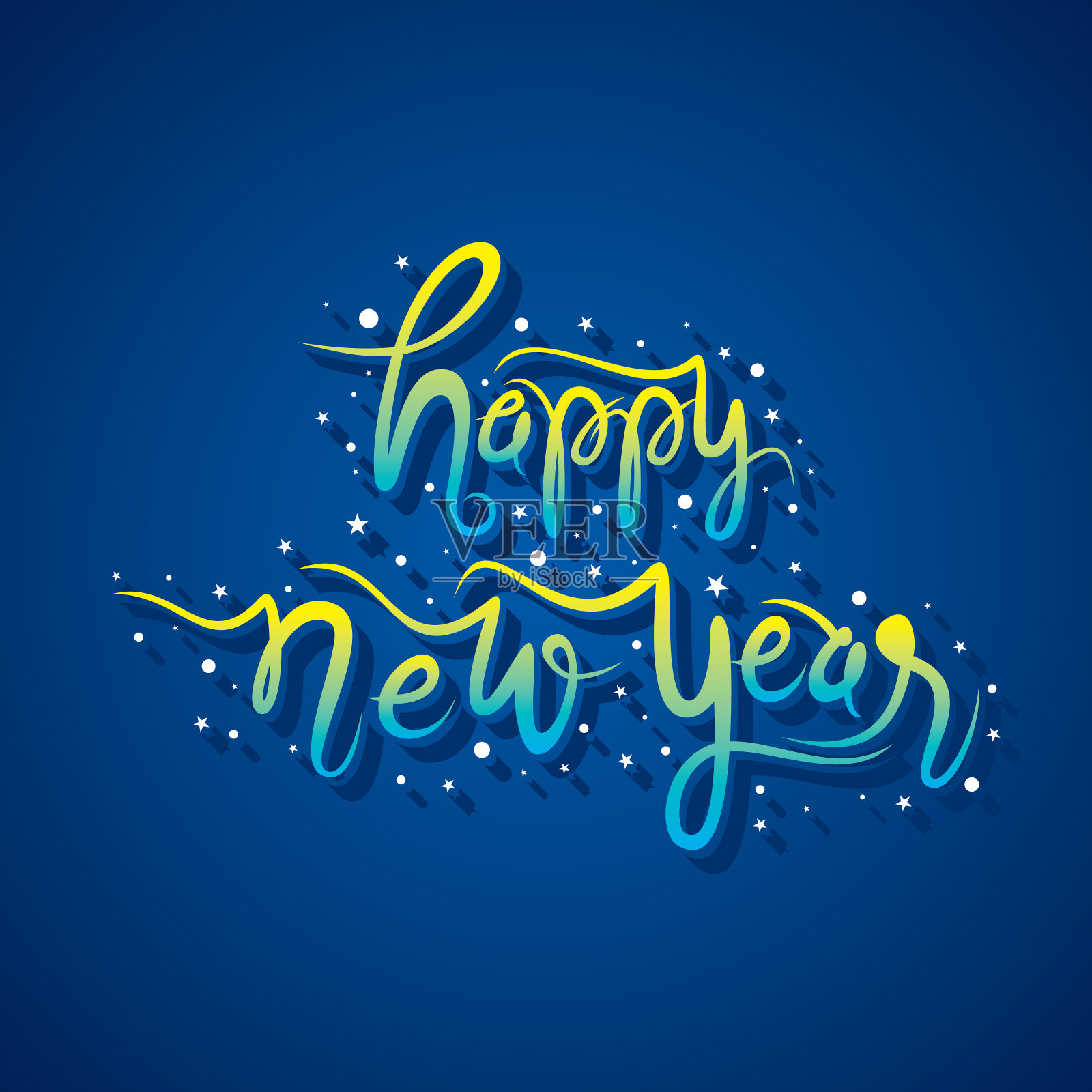 2018设计新年快乐插画图片素材