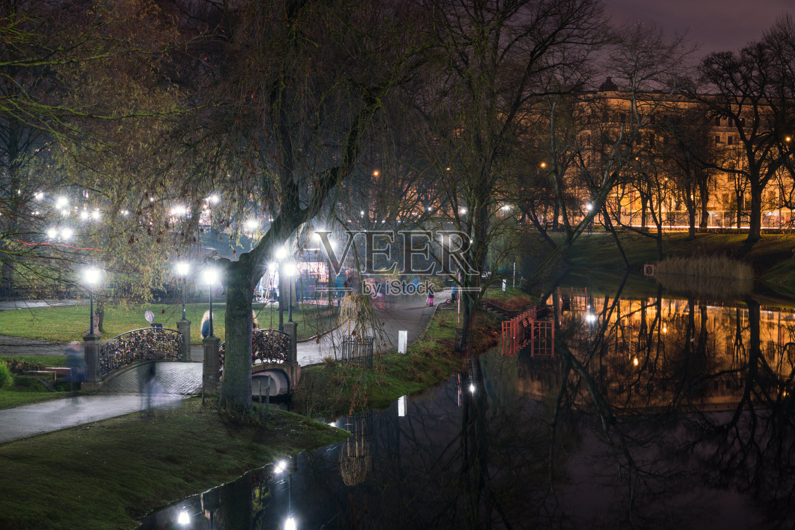 秋季里加的堡垒山公园照片摄影图片