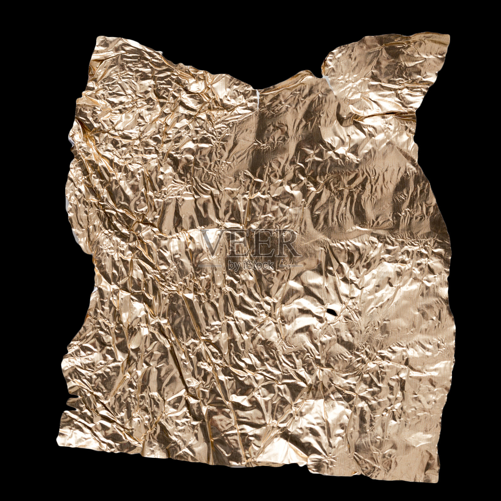 黑色背景上的金箔照片摄影图片