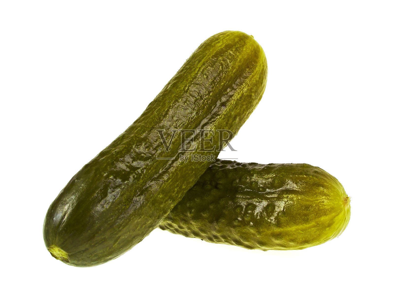 在白色背景上分离的黄瓜照片摄影图片