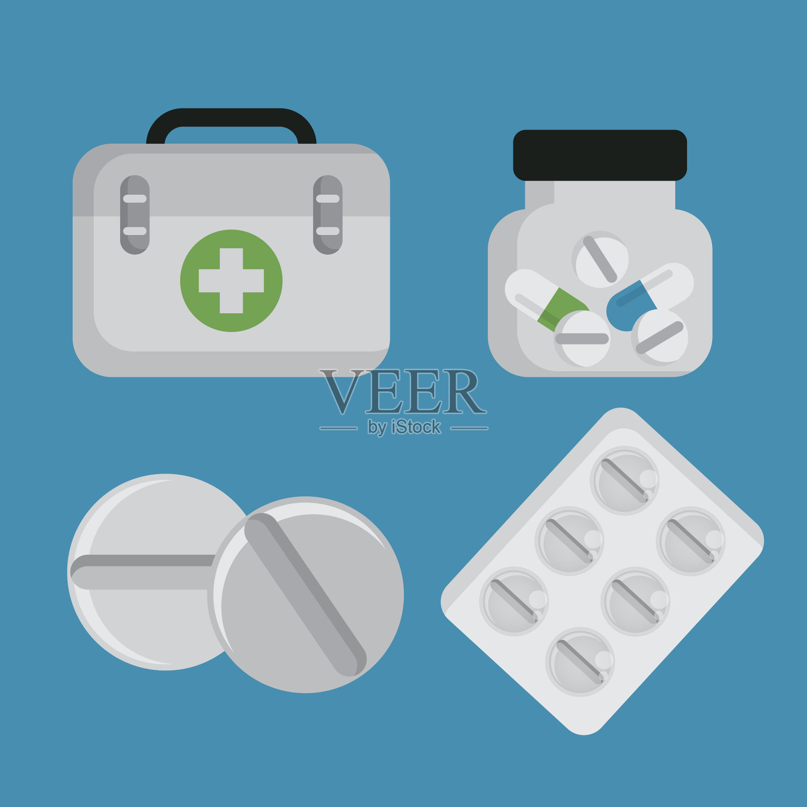 医学图标插画图片素材