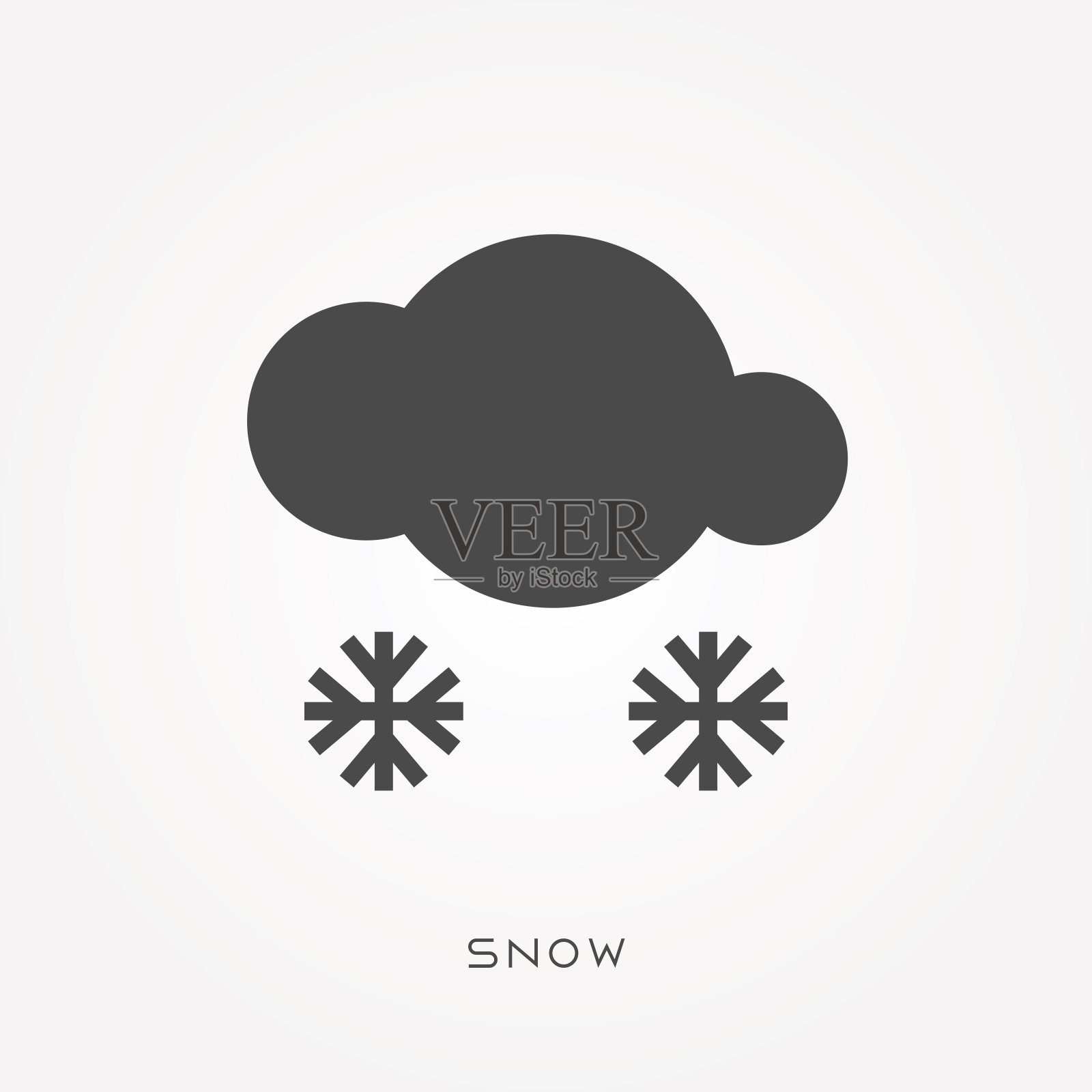 轮廓图标雪插画图片素材