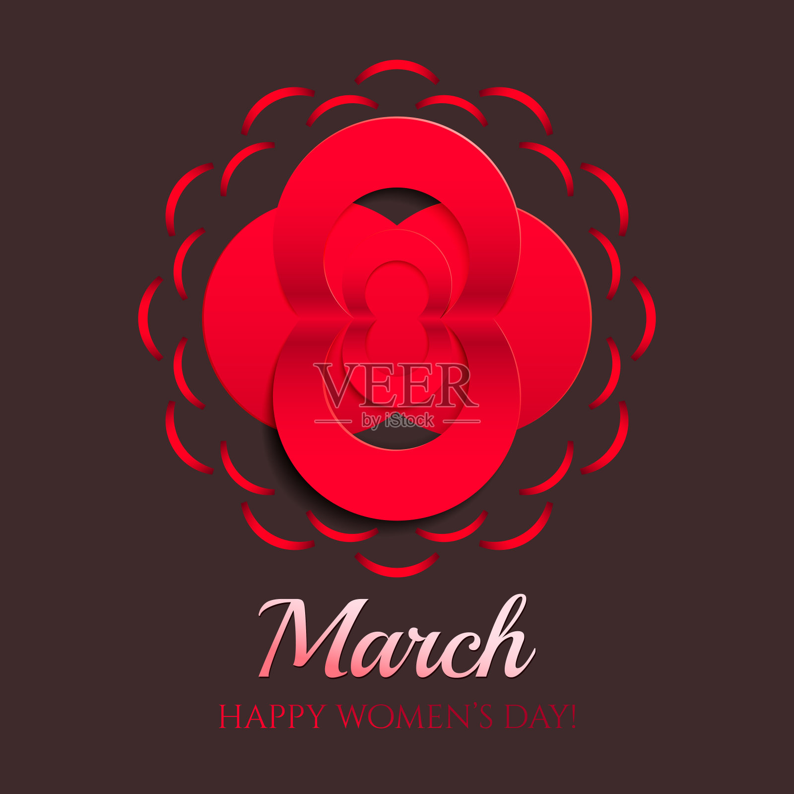 女性一天卡插画图片素材