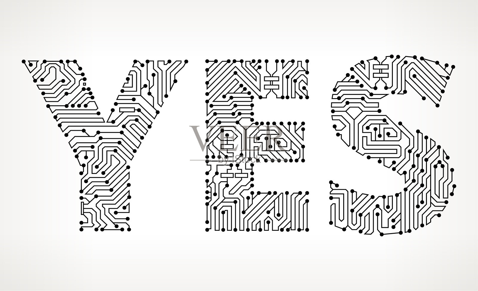 是的电路板矢量按钮设计元素图片