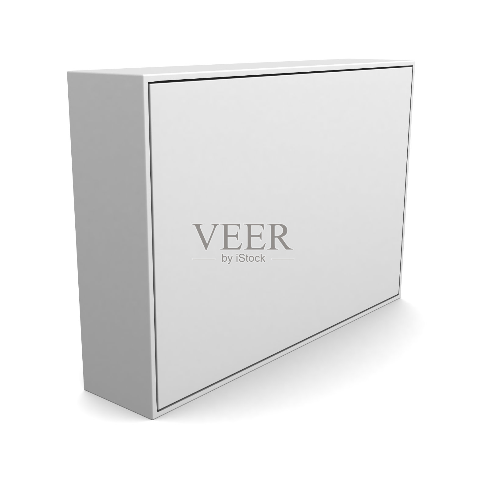 真实的白盒孤立在白色背景照片摄影图片