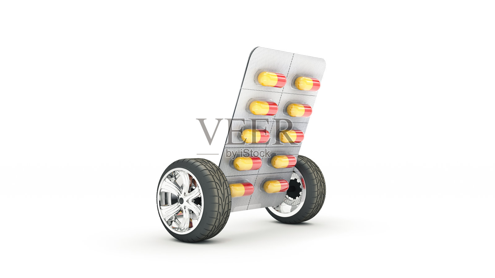 药药的概念。三维渲染照片摄影图片