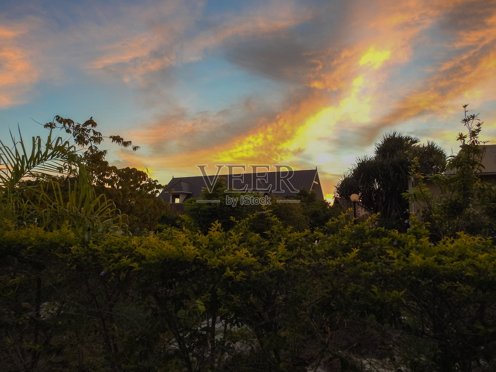 村庄。拉迪格岛的自然风光。塞舌尔群岛、非洲照片摄影图片