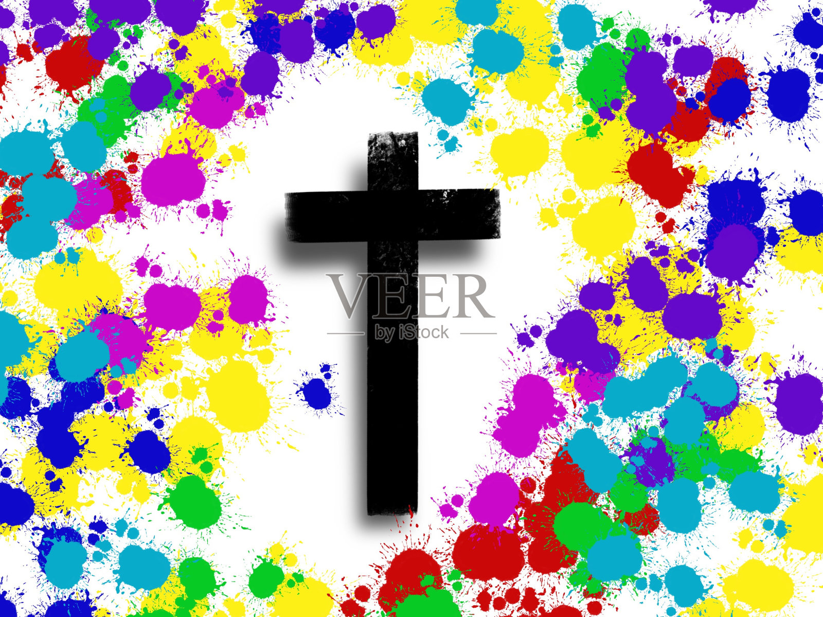 黑色的十字架照片摄影图片