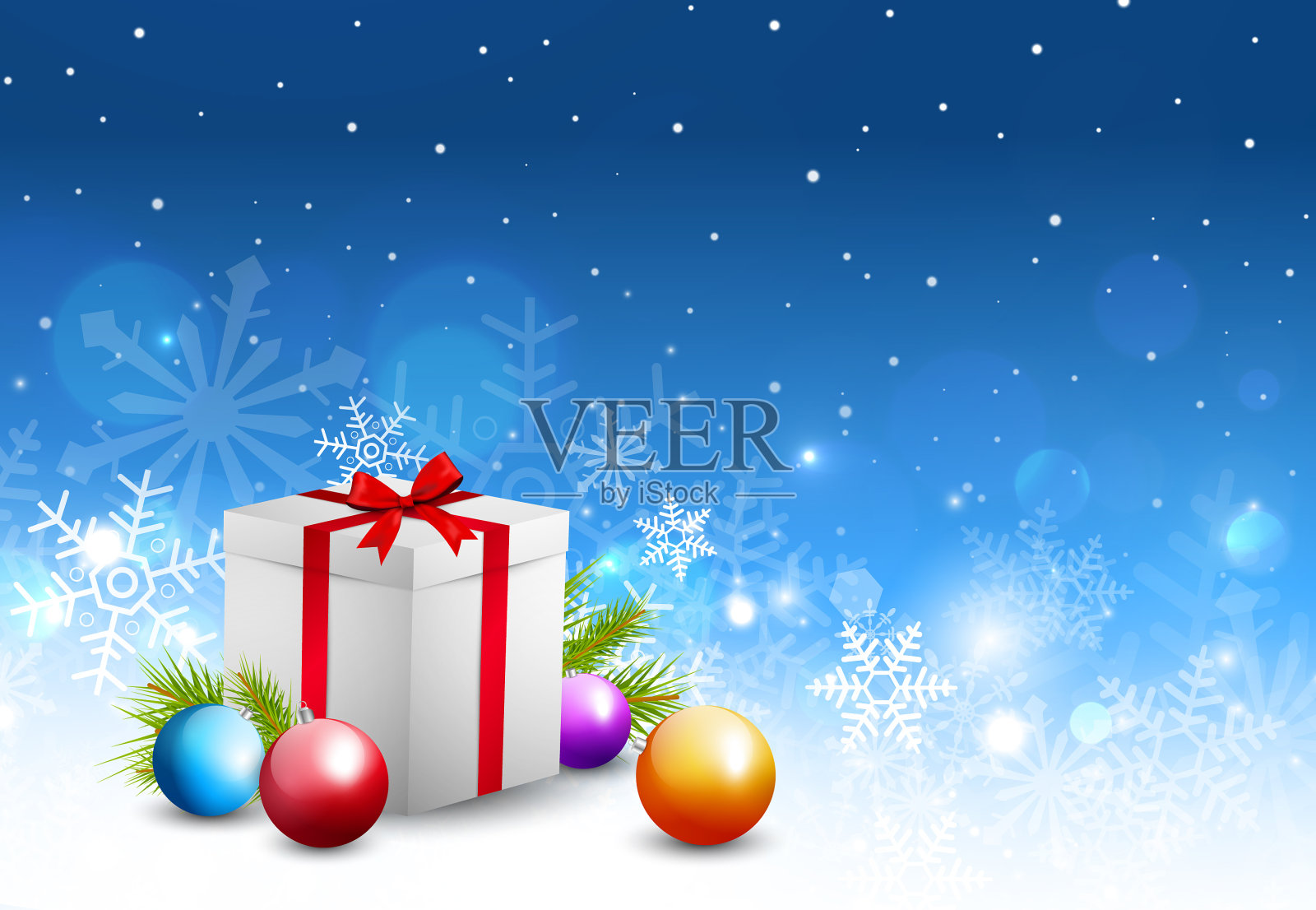 圣诞节的背景插画图片素材