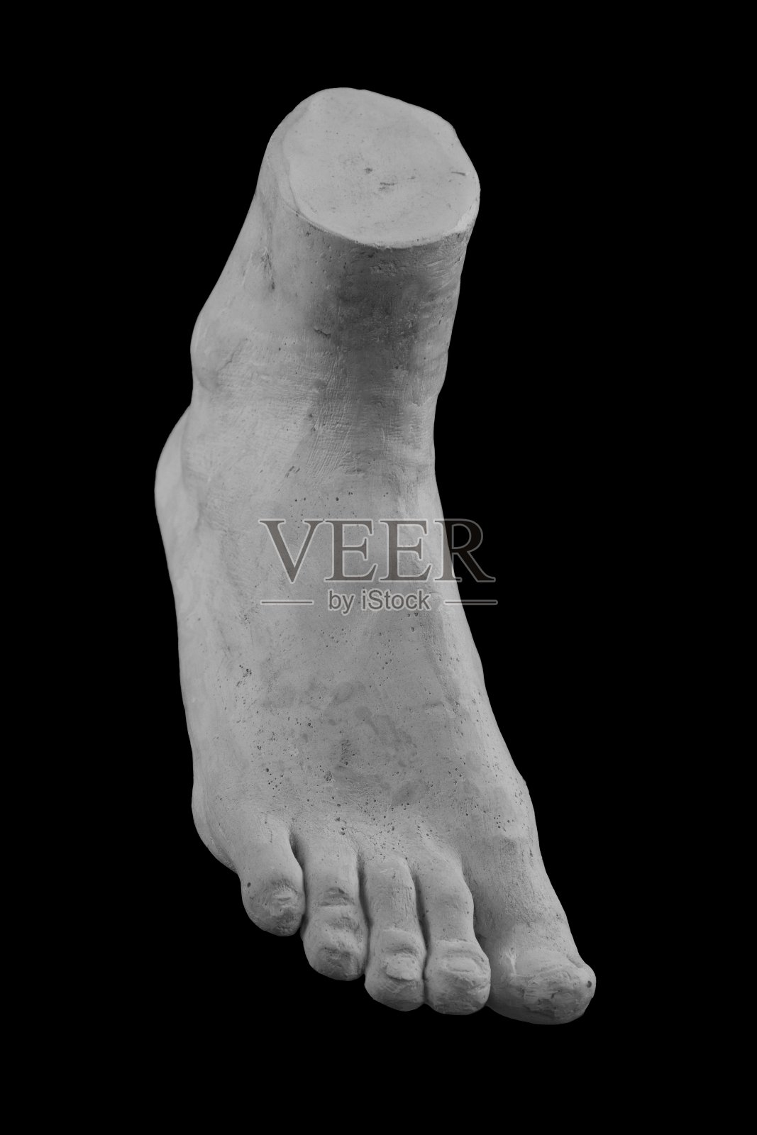 石膏四肢脚脚与手指，身体部分照片摄影图片