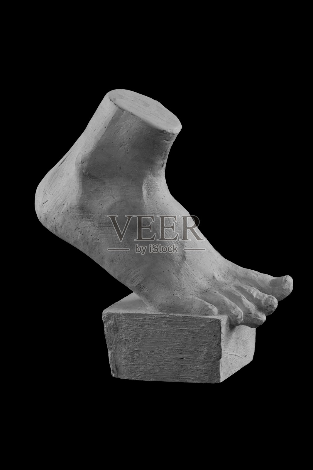 石膏四肢脚脚与手指，身体部分照片摄影图片