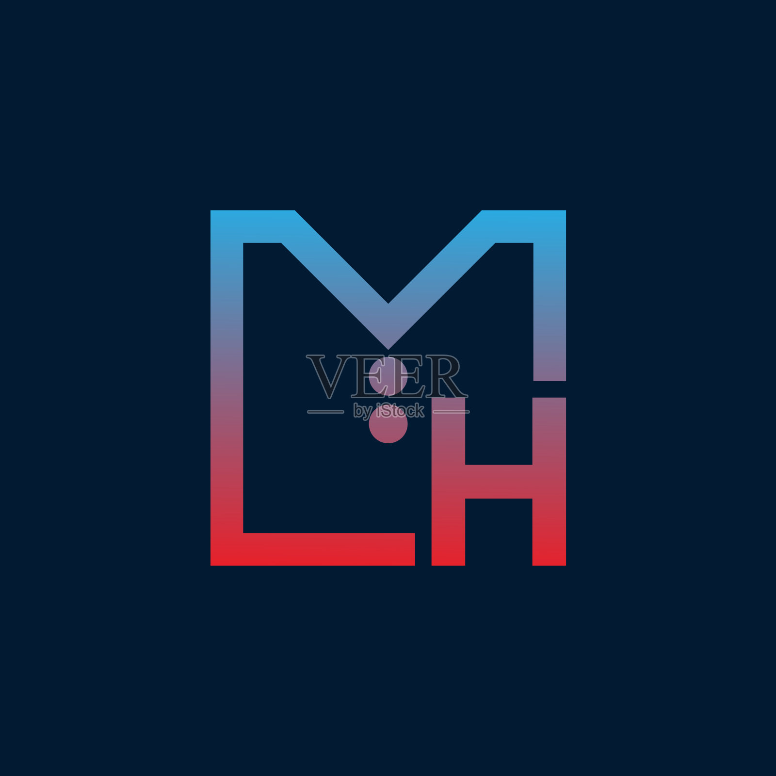 服装首字母H图标设计插画图片素材