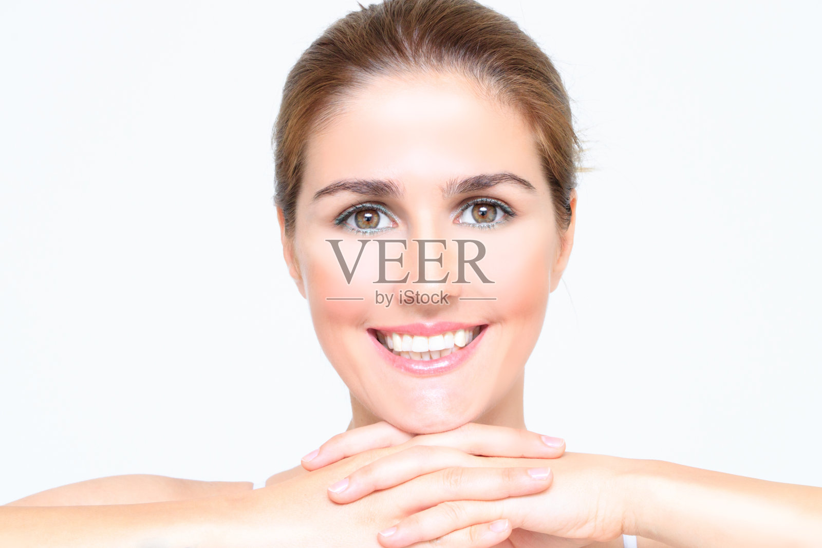 一个美丽女孩的肖像照片摄影图片