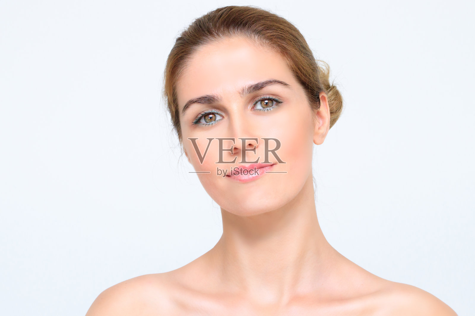 一个美丽女孩的肖像照片摄影图片