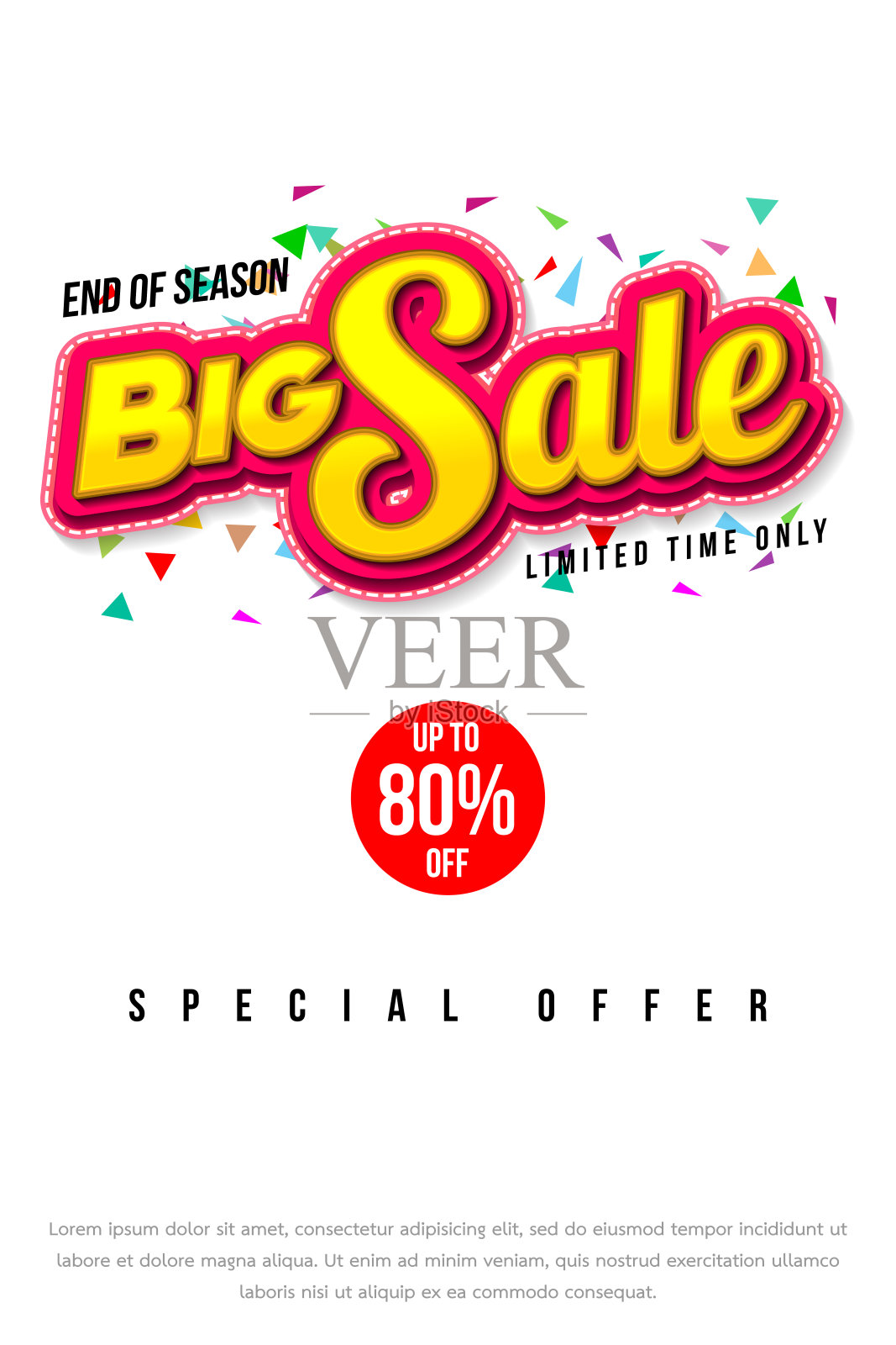 销售横幅模板设计设计元素图片