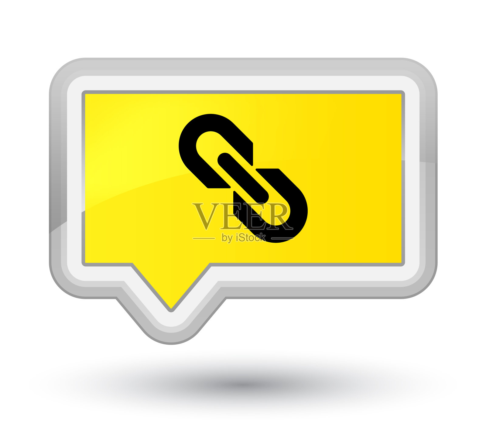 链接图标prime黄色横幅按钮图标素材