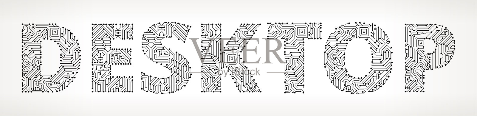 桌面电路板矢量按钮设计元素图片