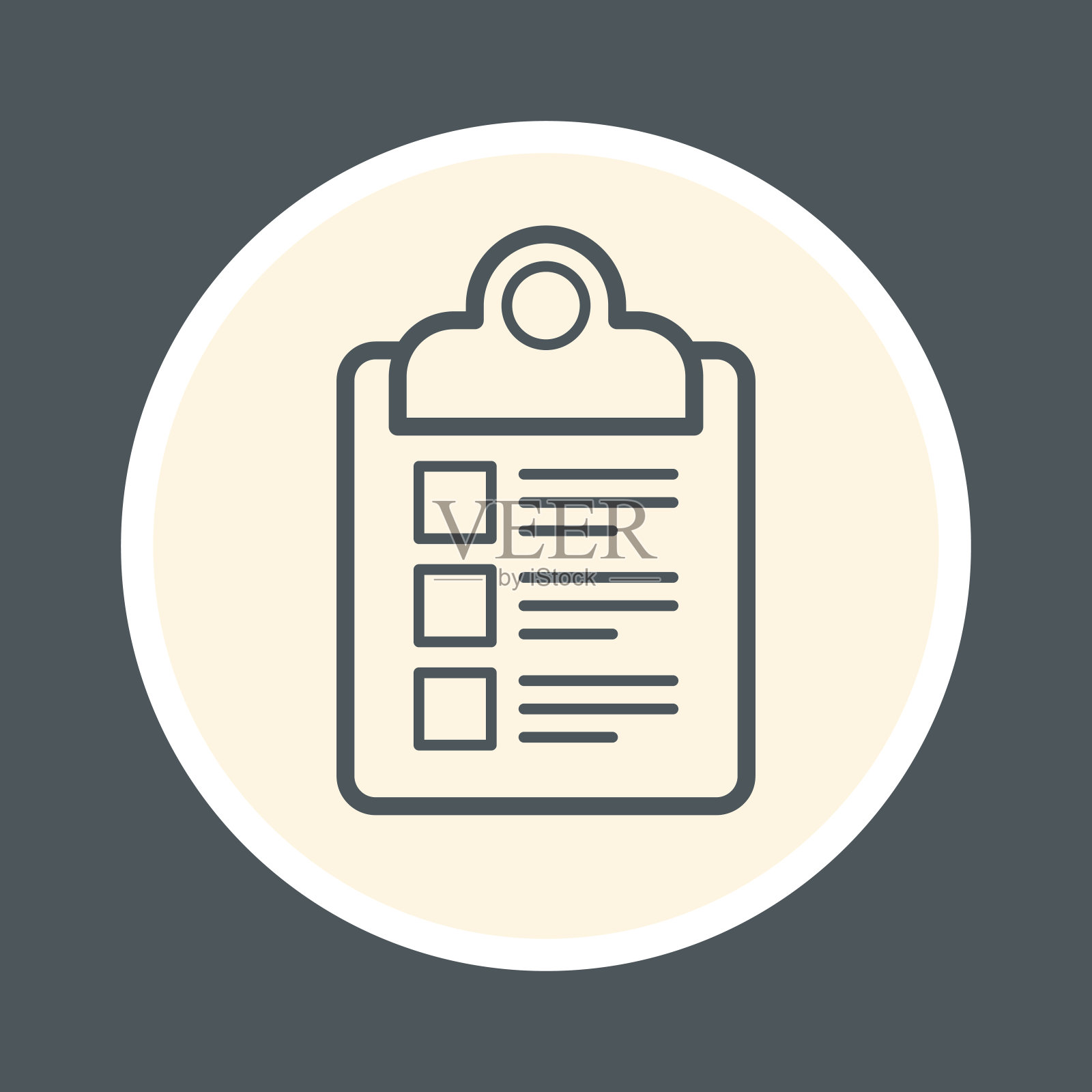 检查表的图标插画图片素材