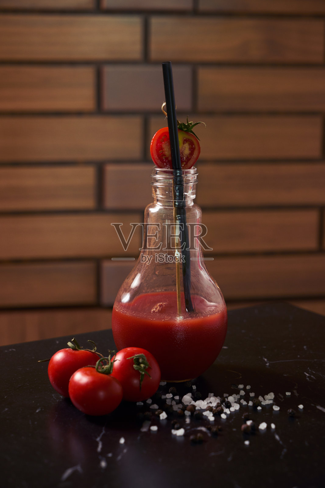 新鲜番茄奶昔照片摄影图片