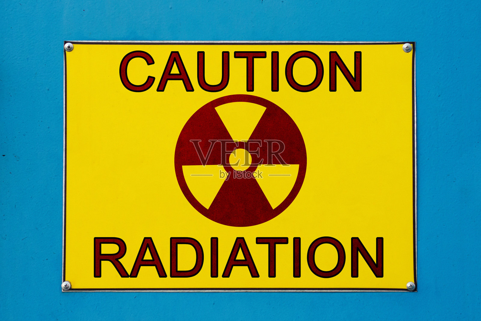 核辐射路标照片摄影图片