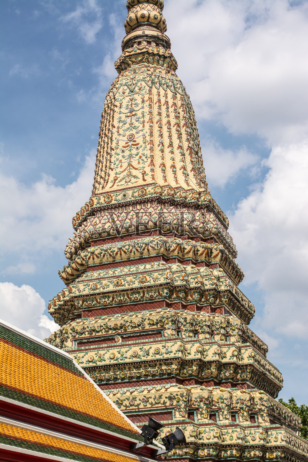 宝塔是在Wat Pho在泰国曼谷照片摄影图片