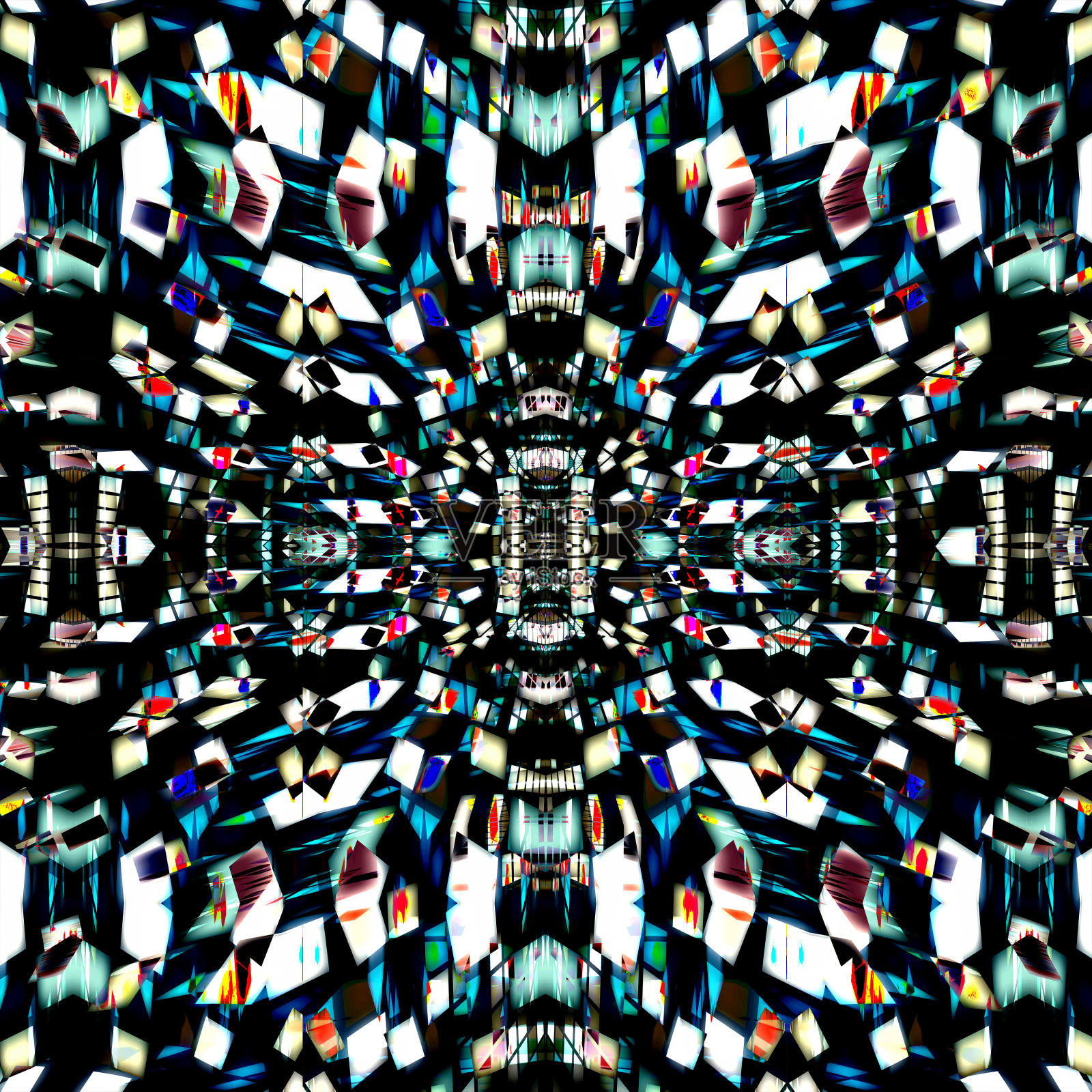 抽象技术和未来概念分形背景设计。照片摄影图片