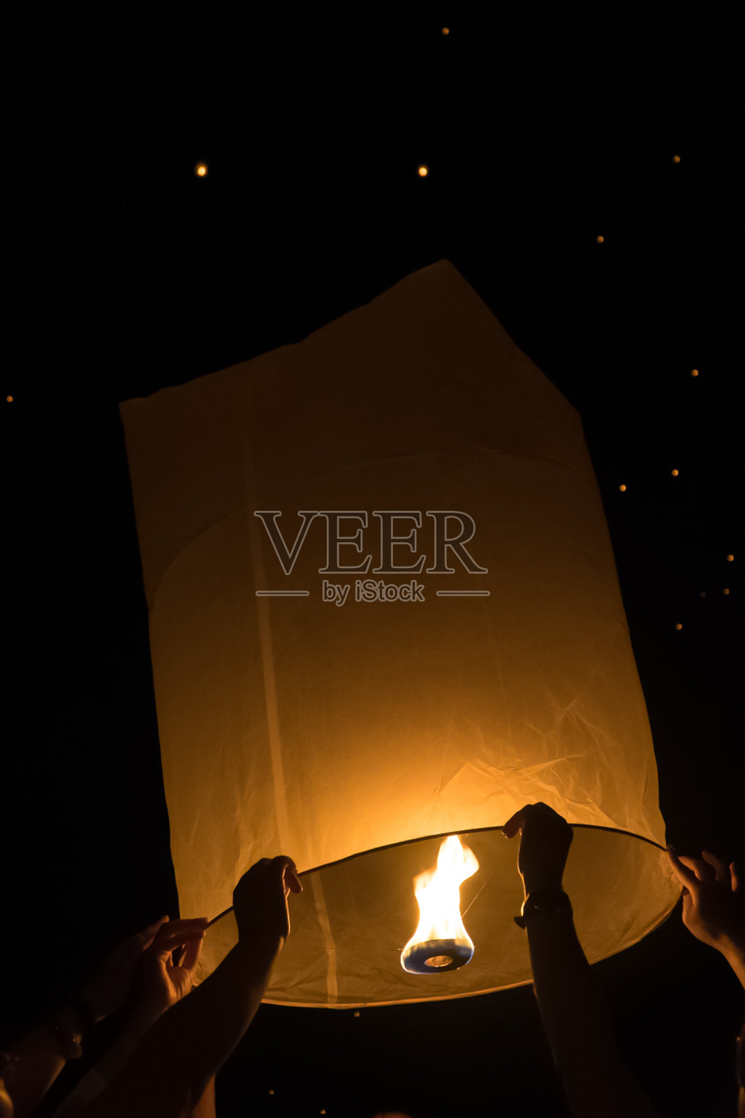 泰国清迈元宵节照片摄影图片