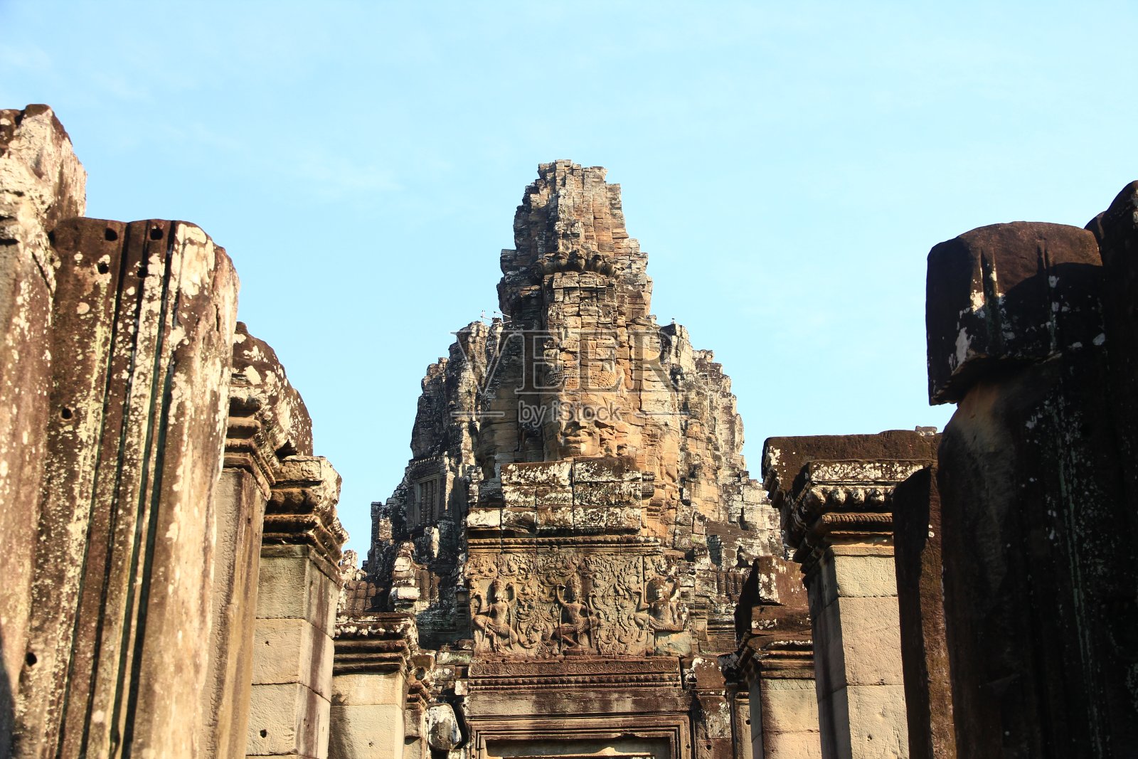 巴戎寺寺庙、柬埔寨照片摄影图片