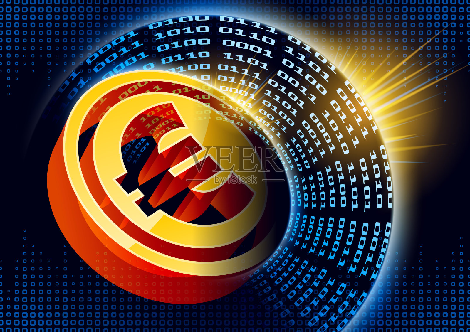 全球金融的硬币插画图片素材