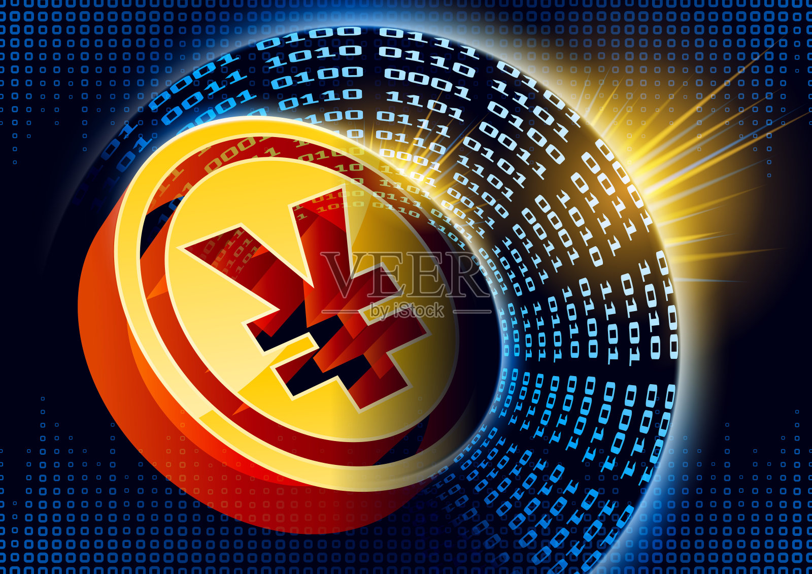 全球金融的硬币插画图片素材