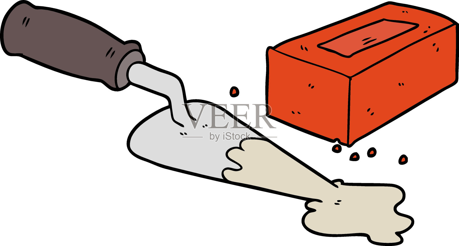 铺砖的卡通设计元素图片