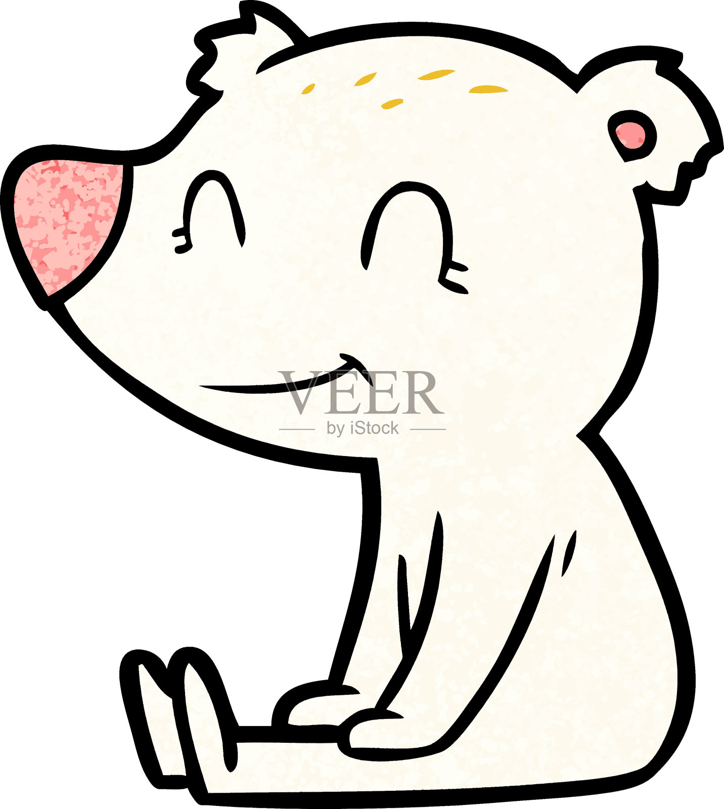 北极熊卡通设计元素图片