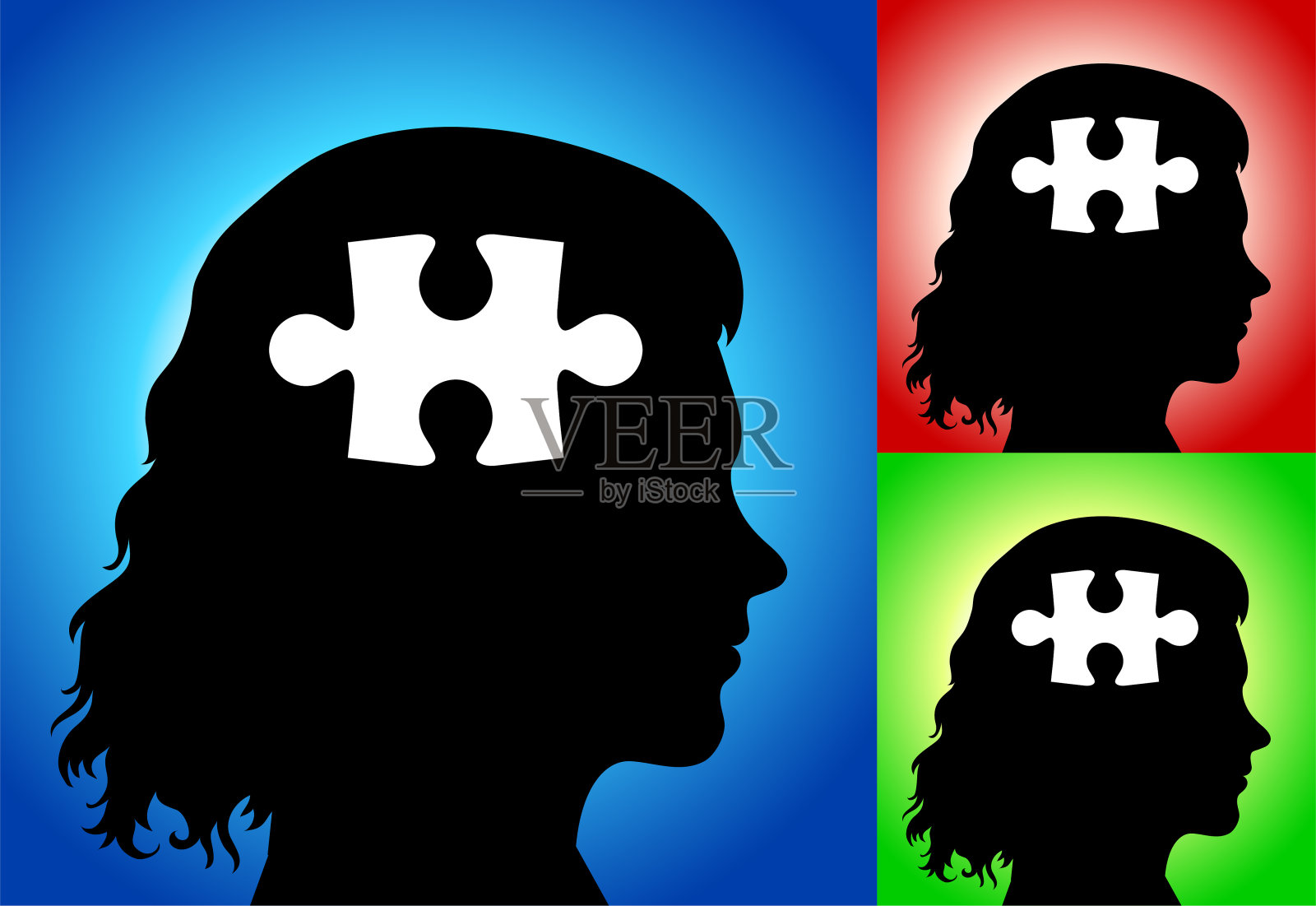 困惑和思考插画图片素材