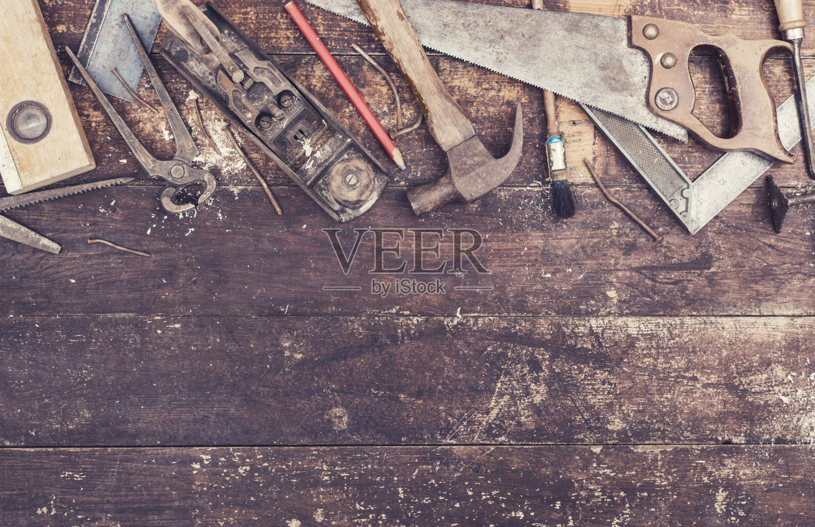旧的木工工具照片摄影图片