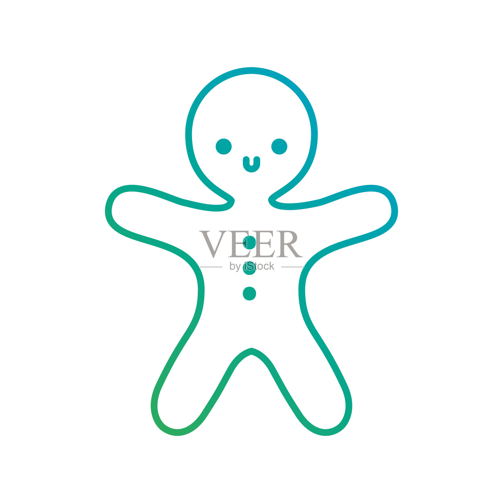 圣诞快乐，姜饼，甜饼，甜蜜的食物设计元素图片