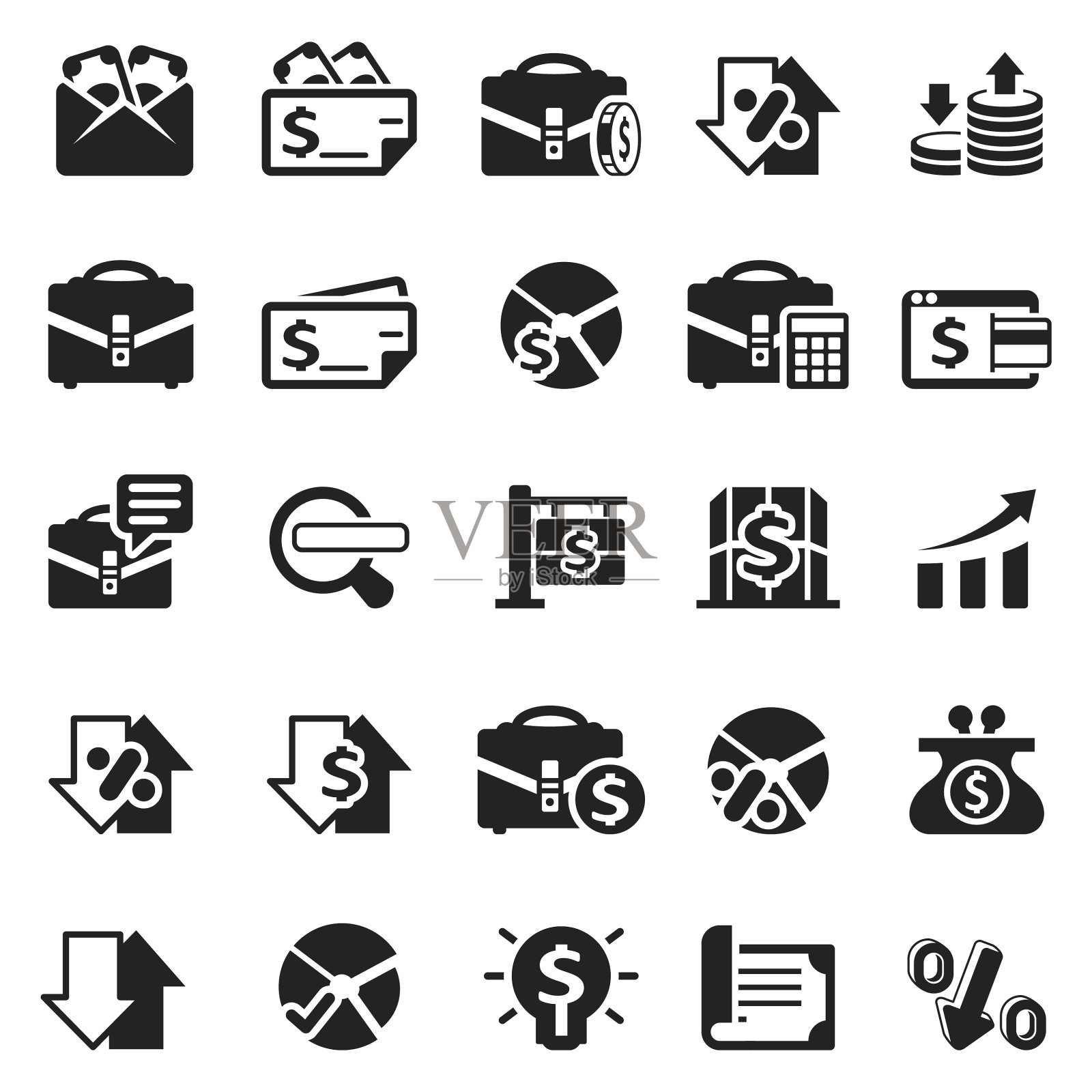 金融的图标图标素材