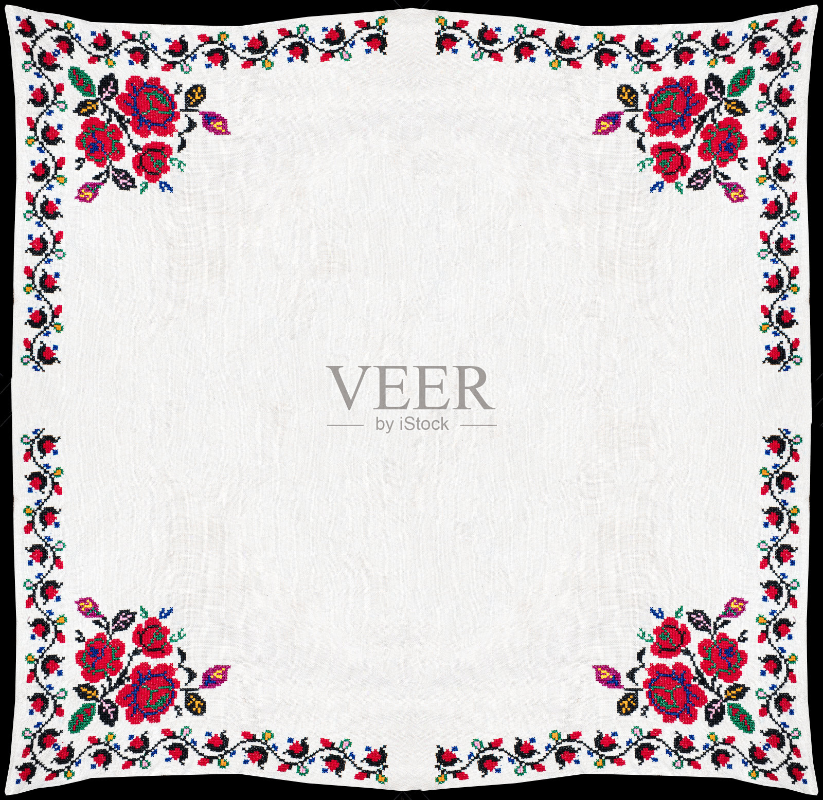 乌克兰民间刺绣，手工制作照片摄影图片