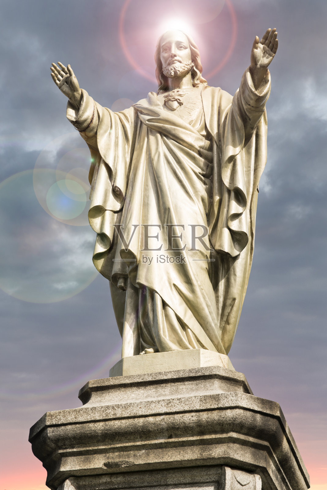 耶稣基督雕像照片摄影图片