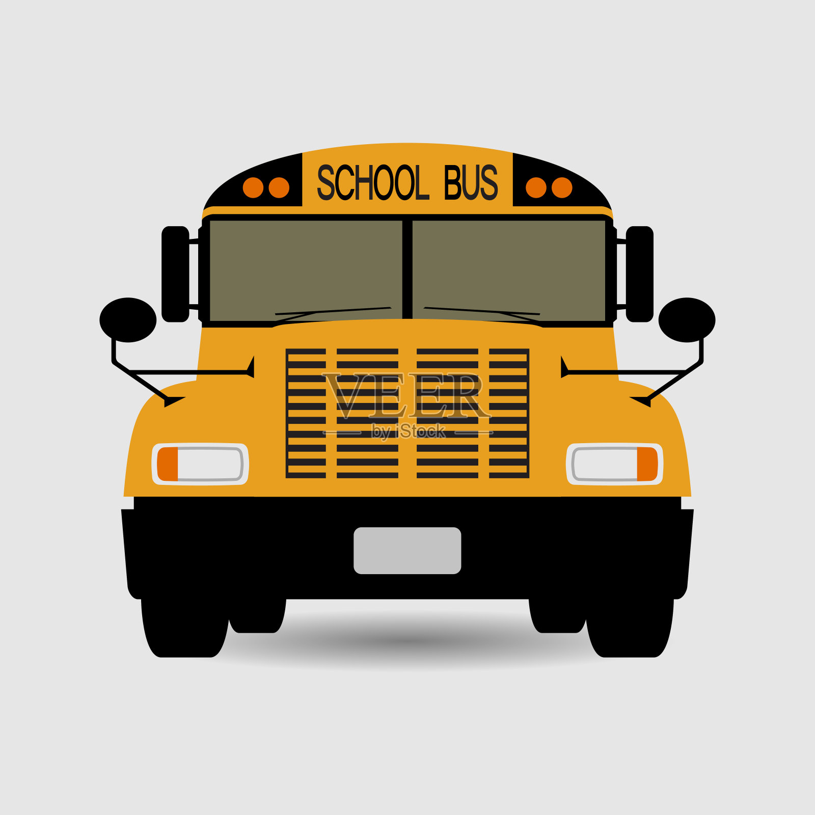 校车图标插画图片素材
