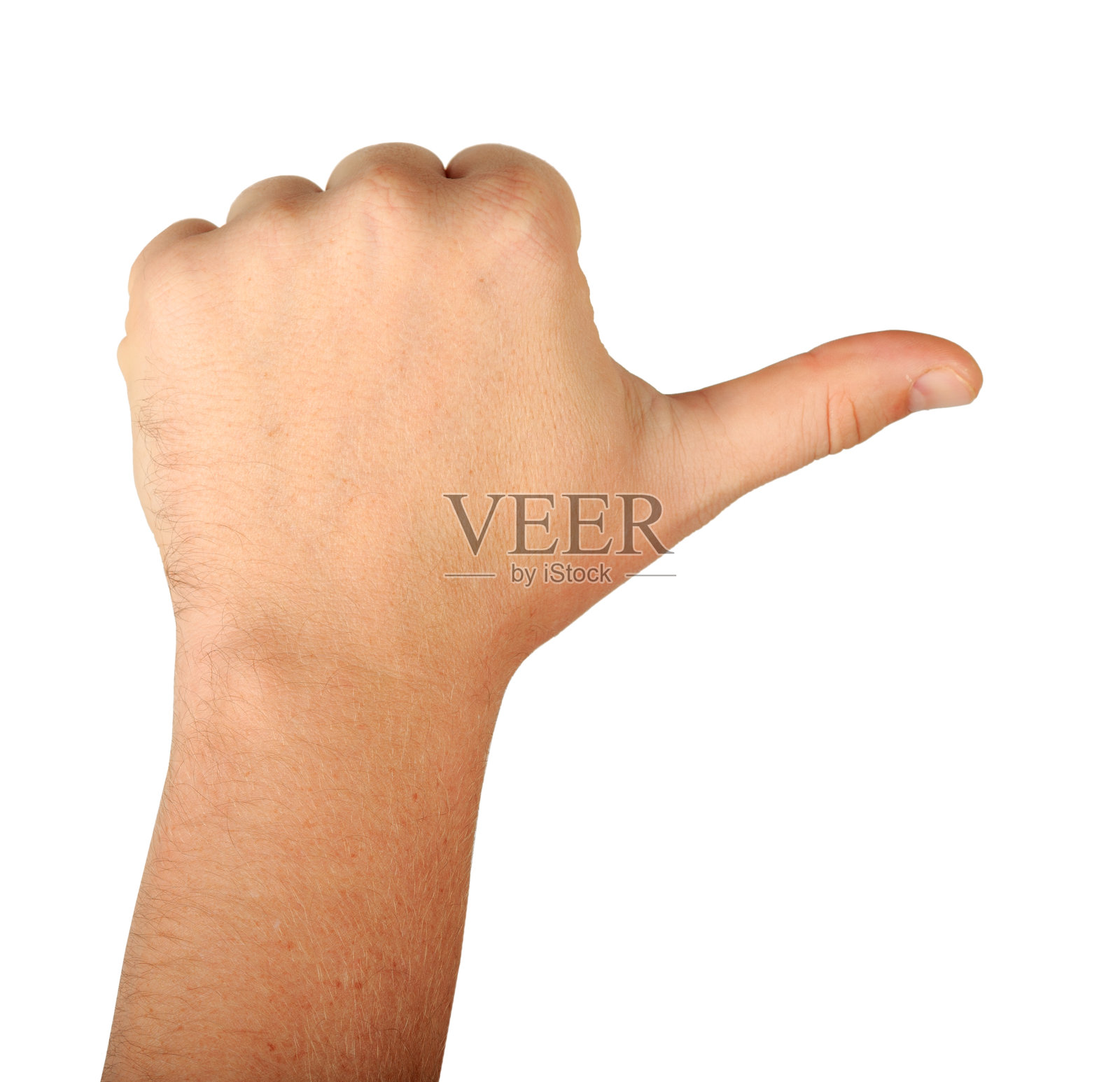 用一个手指做男性的手势。照片摄影图片