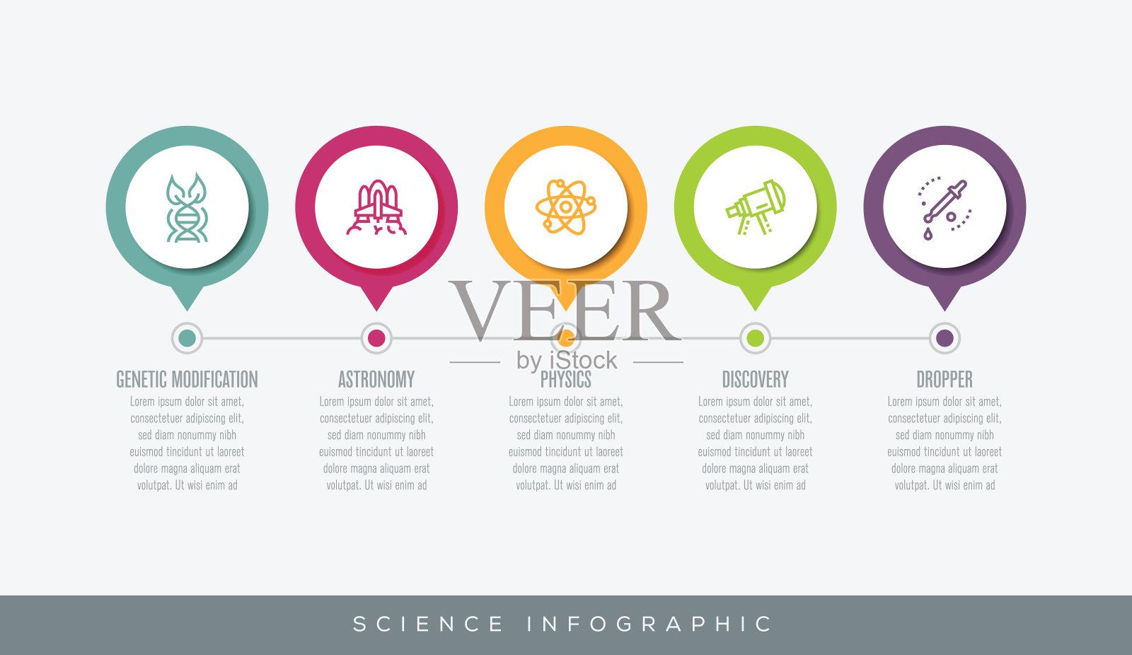 科学信息插画图片素材