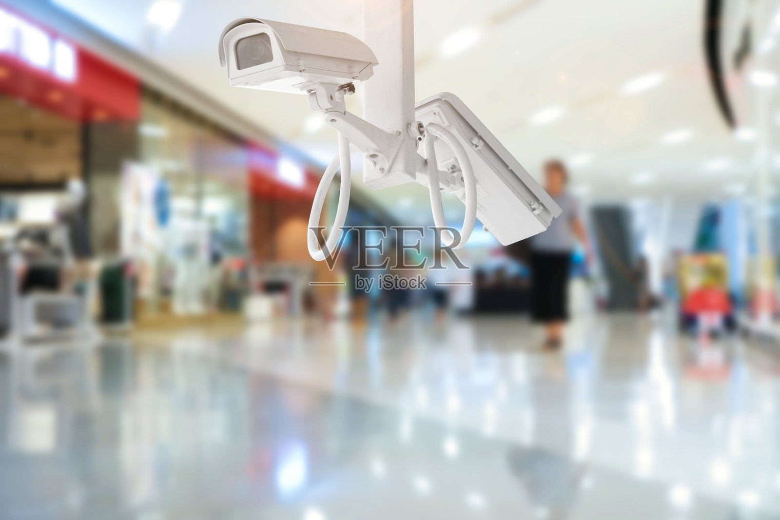 商店背景下的监控录像照片摄影图片