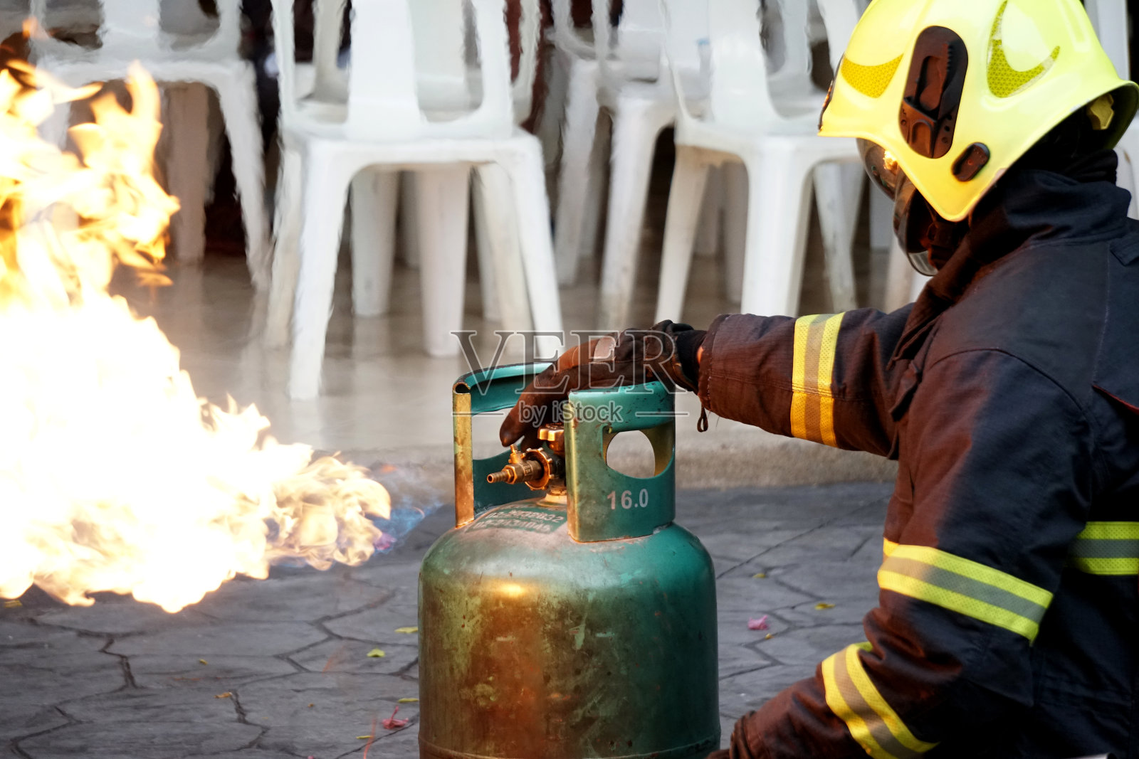 消防演习照片摄影图片
