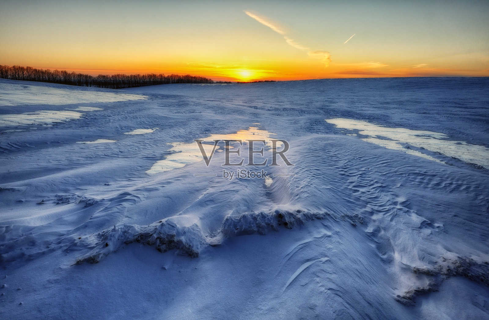 冬天的领域。风景如画的丘陵领域照片摄影图片