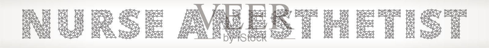 护士麻醉师三角形矢量模式。插画图片素材