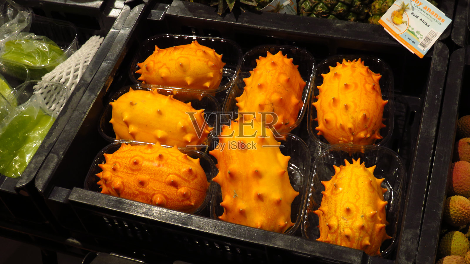 超市里的角瓜照片摄影图片