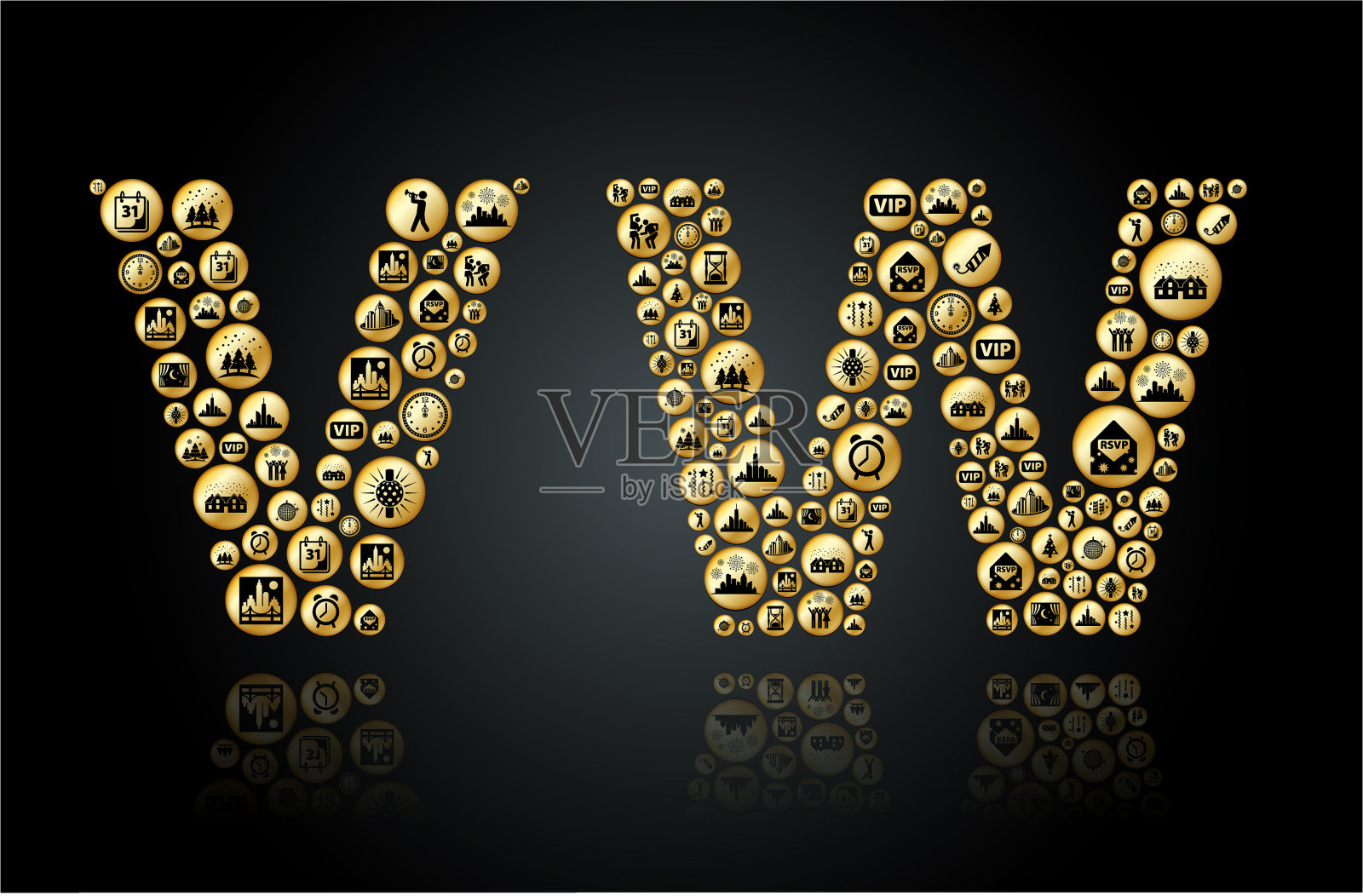 大众新年节日庆祝背景图案插画图片素材