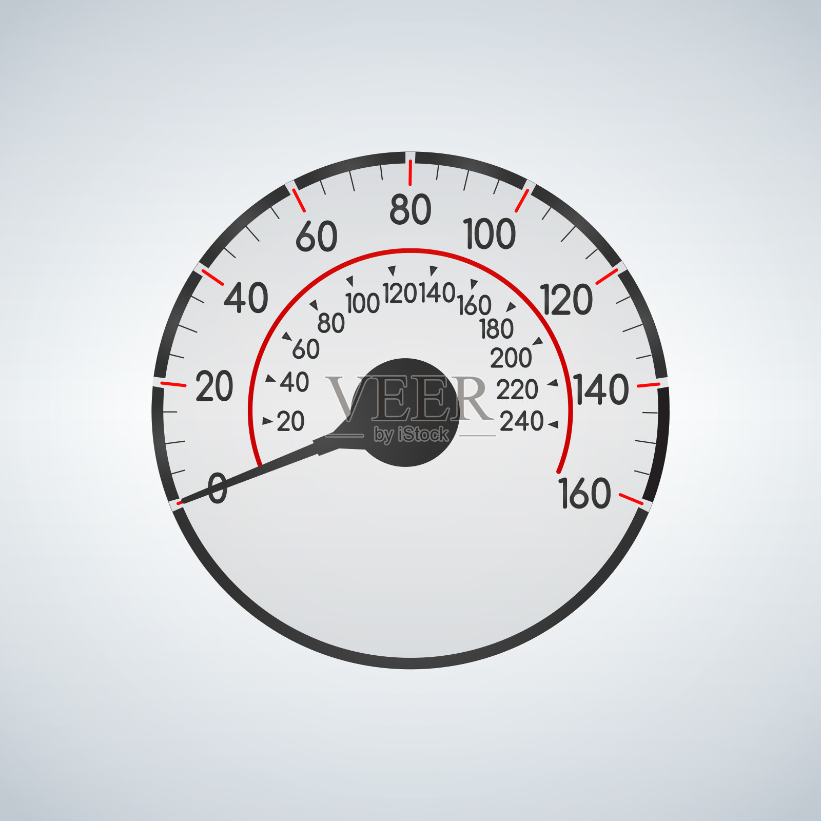 真实的汽车速度表界面。用于交通汽车插图的仪表板插画图片素材