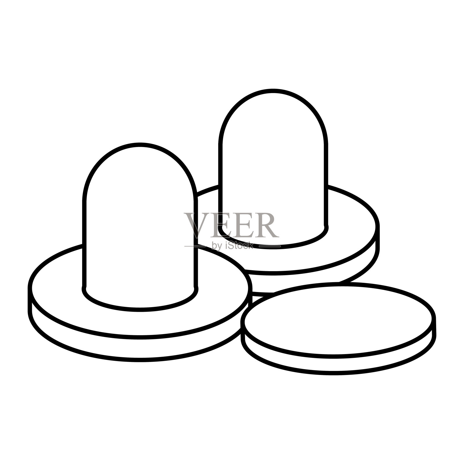 空气曲棍球设计插画图片素材