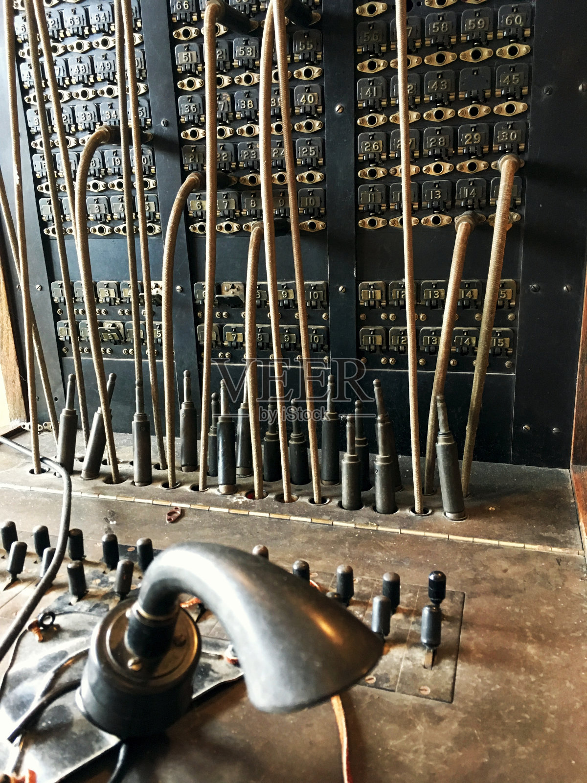 旧电话交换机照片摄影图片